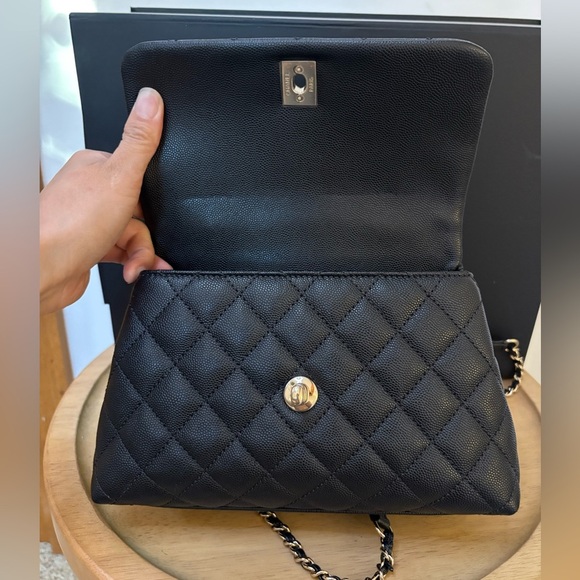 Chanel Small Caviar Coco Top Handle Bag - Picture 10 of 10